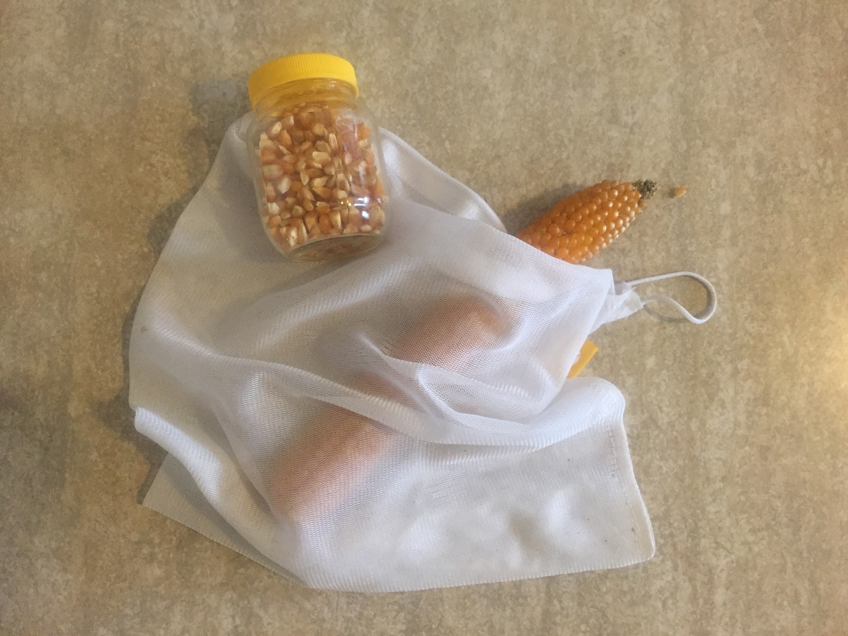 flip and tumble produce bags in use